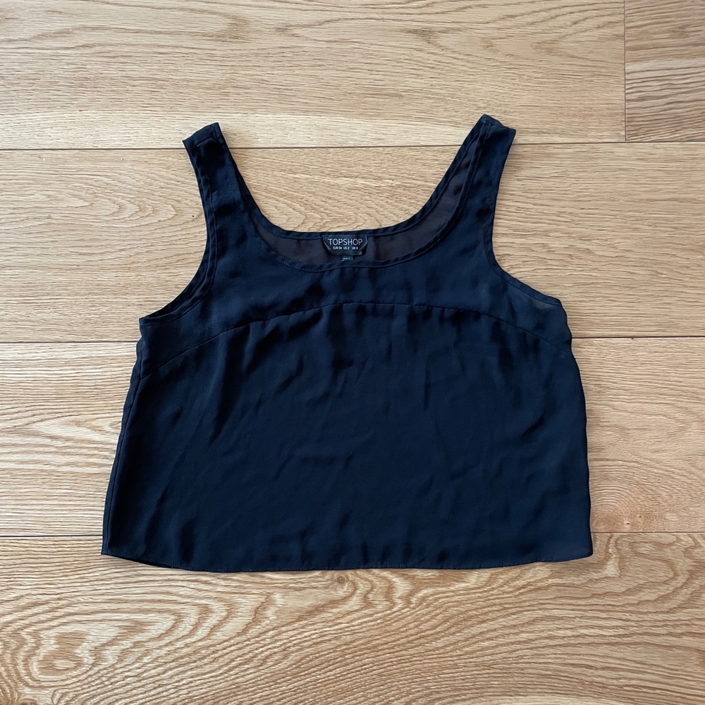 Top shop cropped blank tank